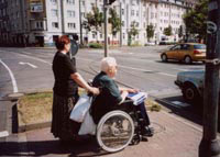Mit dem Rollstuhl unterwegs